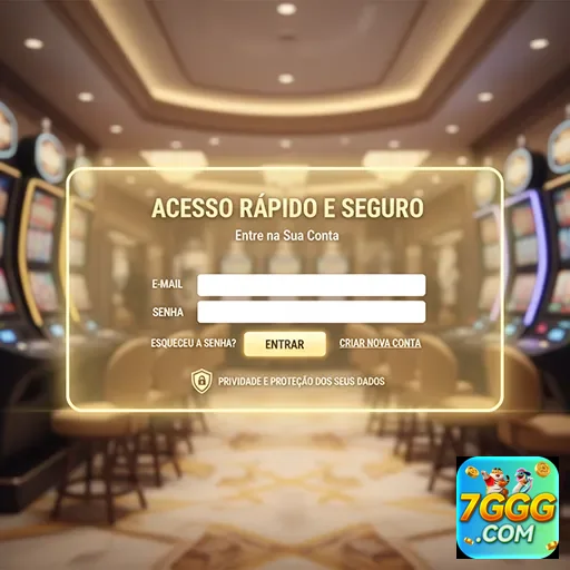 Tela de login do 7ggg com acesso seguro e rápido.