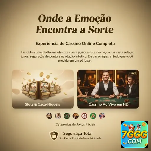 Interface do aplicativo 7ggg para cassino com jogos variados.