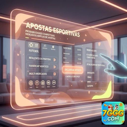 Interface de apostas esportivas do site 7ggg com dados em tempo real.