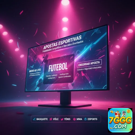 Tela do 7ggg mostra serviços de apostas esportivas ao vivo.