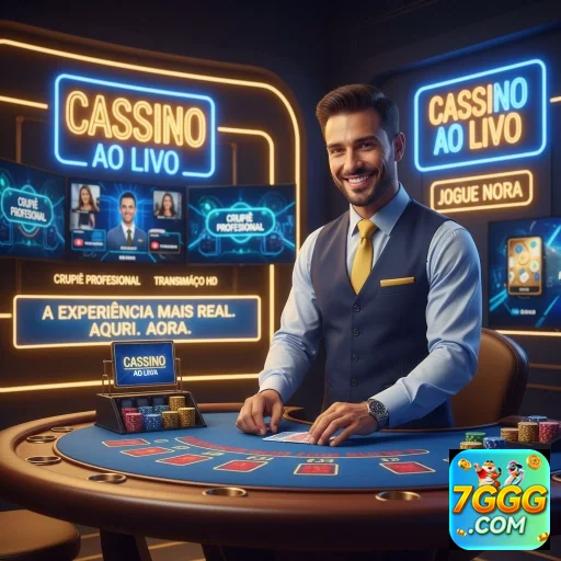 Jogador em cassino ao vivo na plataforma 7ggg.
