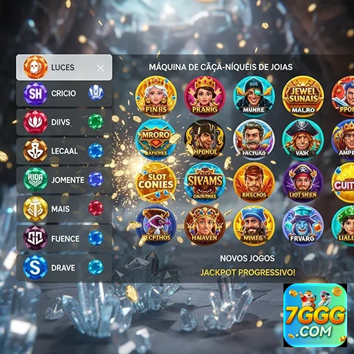 Comparativo de máquinas de caça-níqueis de joias no 7ggg