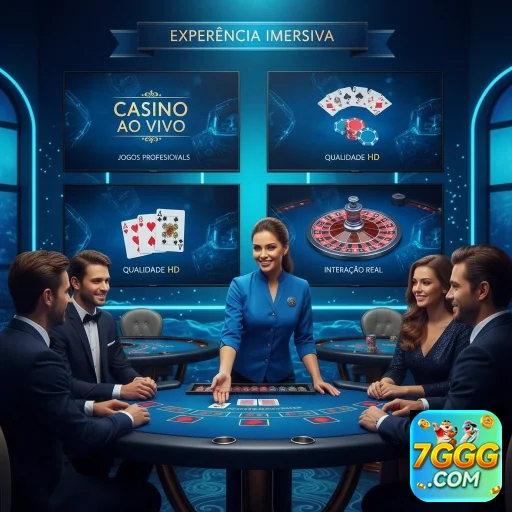 Jogadores interagem em cassino ao vivo da 7ggg.